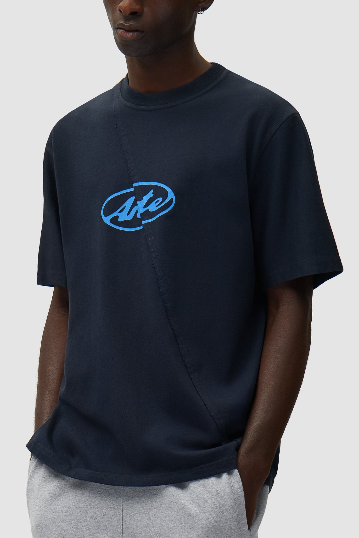 T-shirt avec logo cercle - Bleu marine