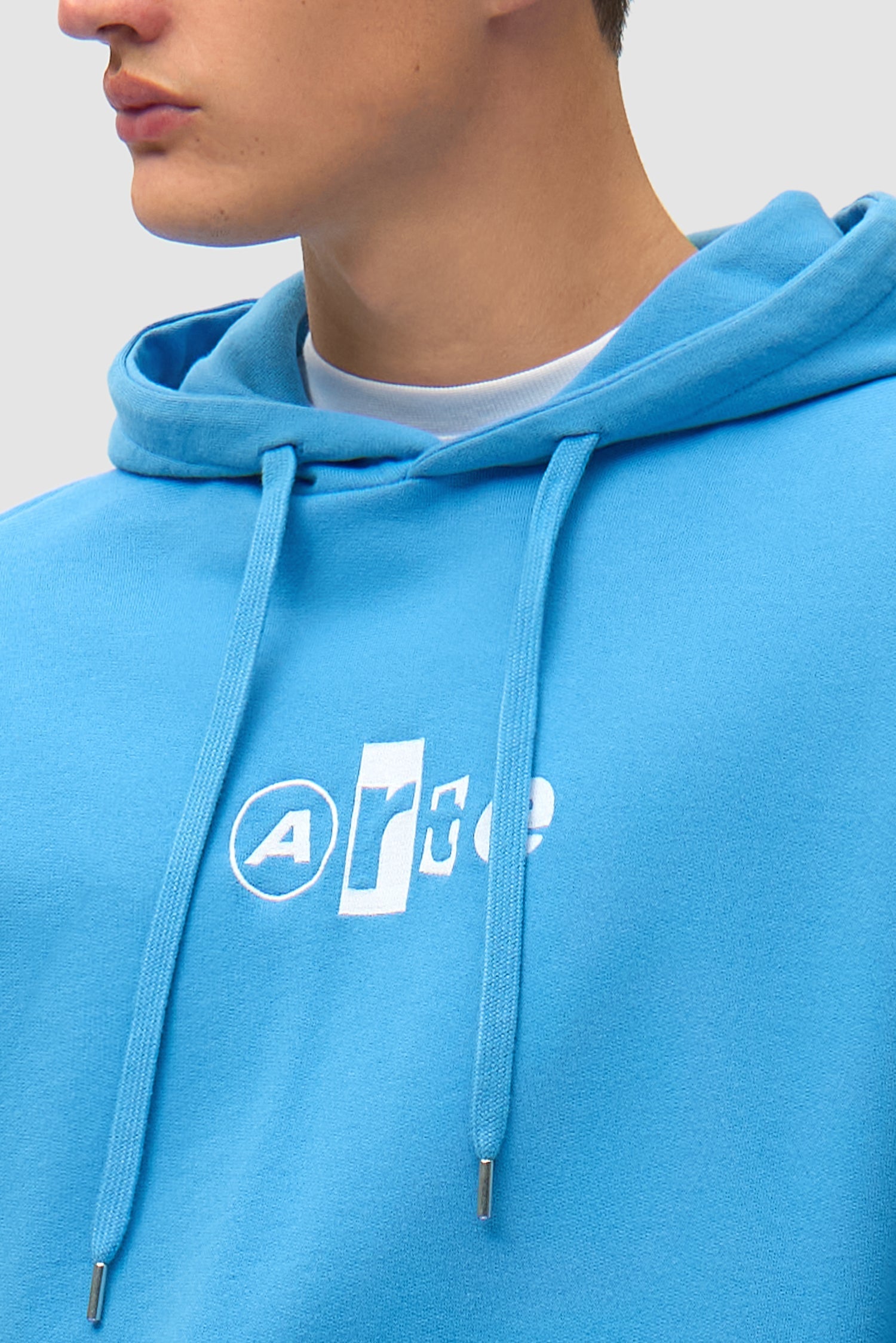 Sweat à capuche avec logo collage - Bleu