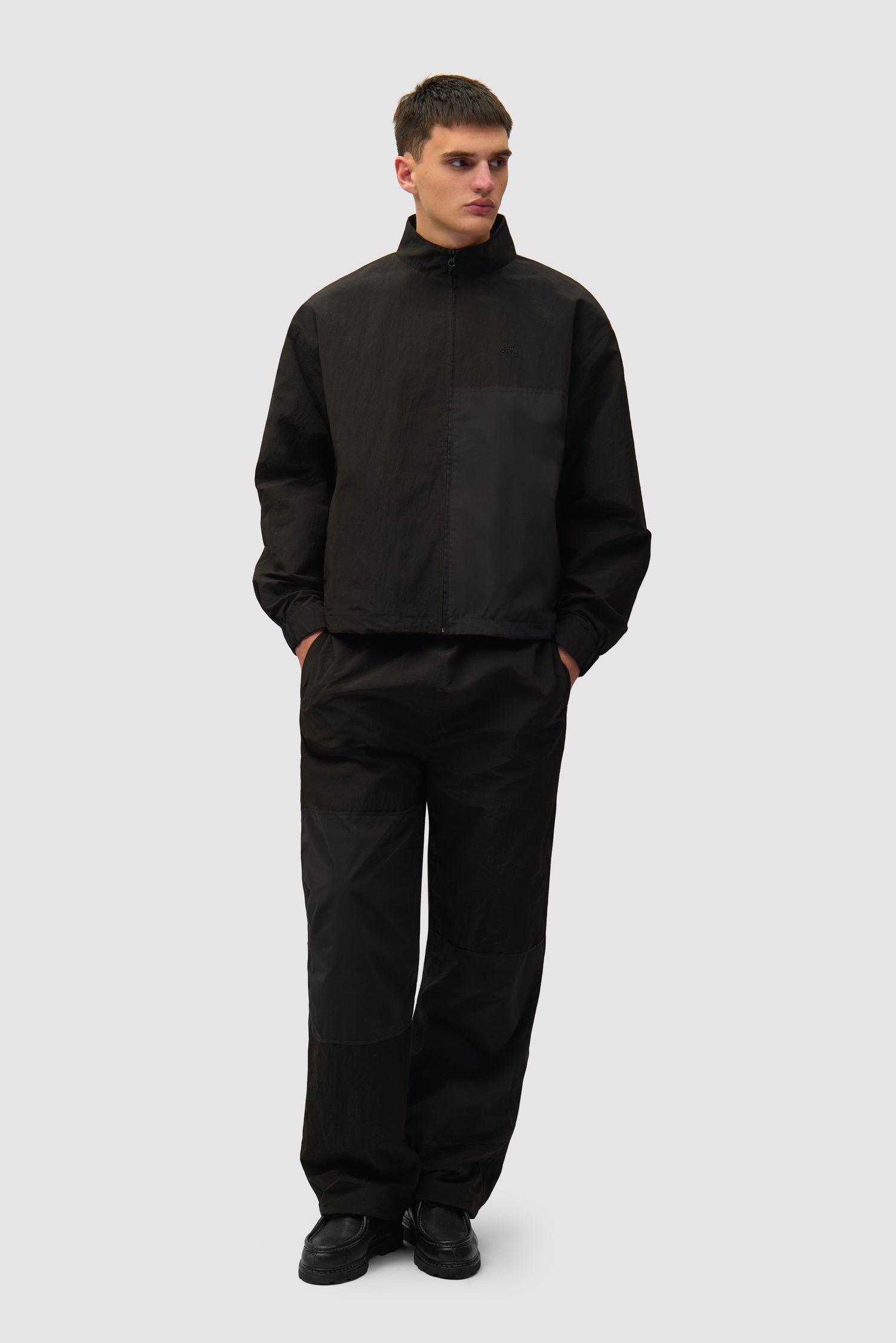 Veste de survêtement carrée - Noir