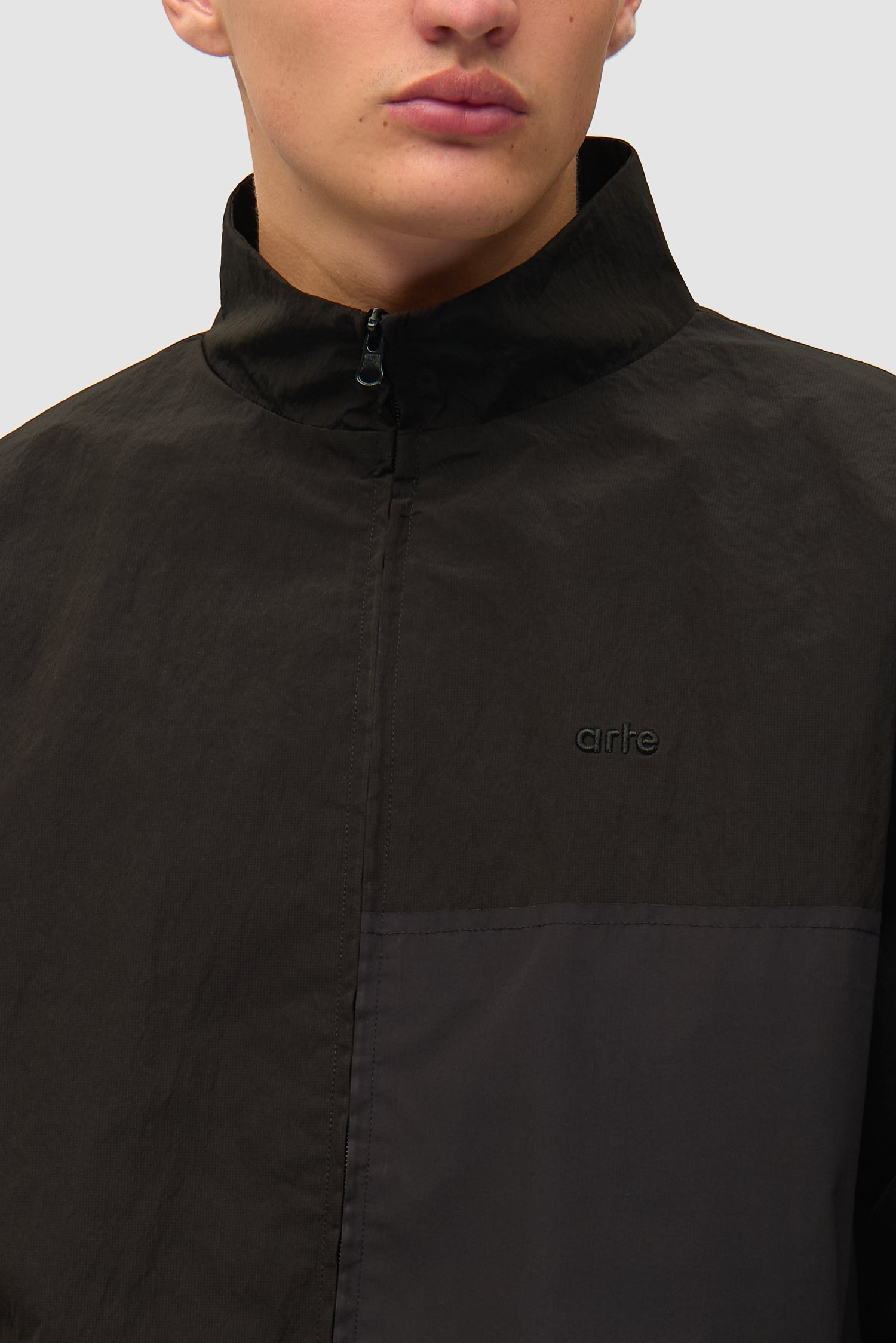 Veste de survêtement carrée - Noir