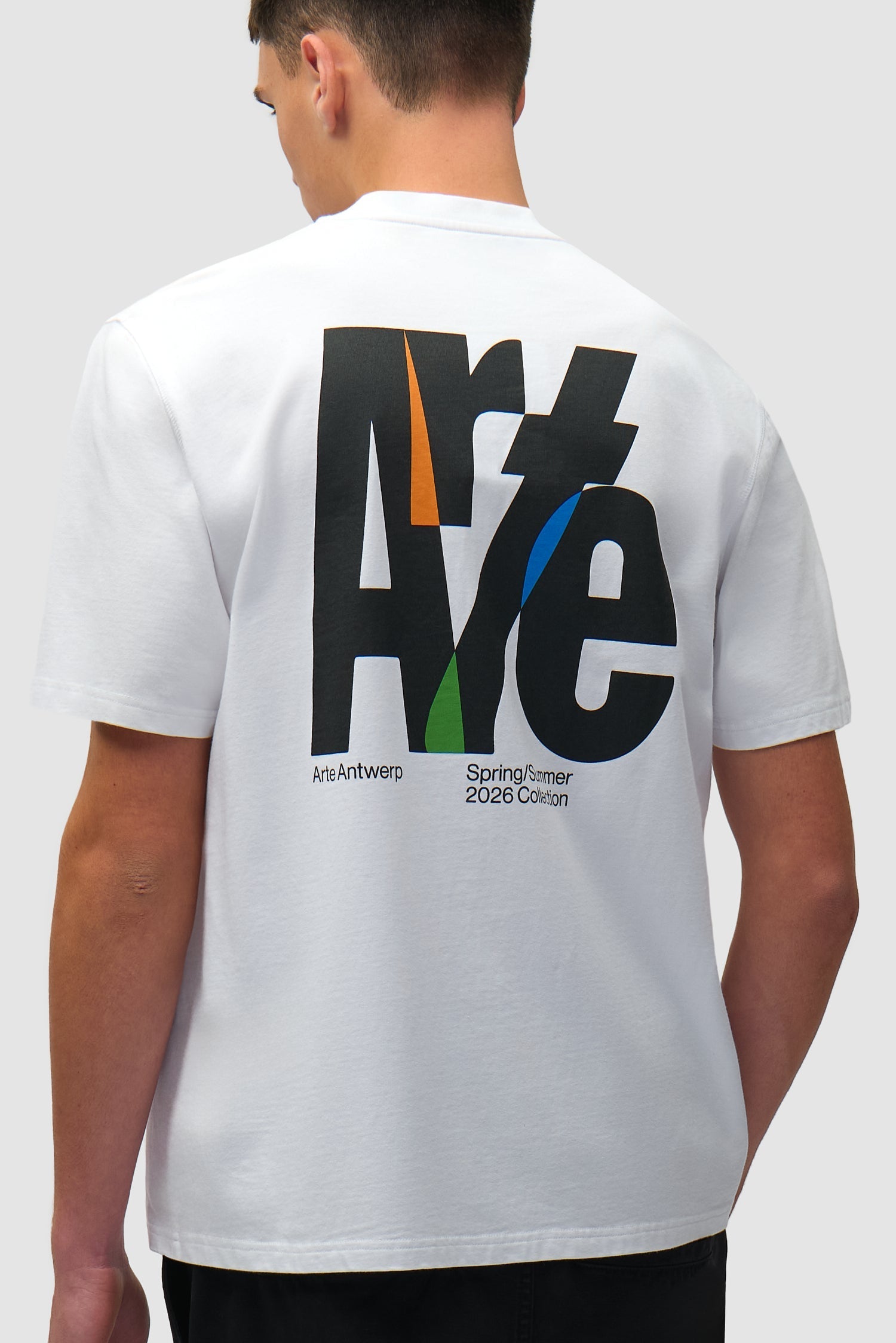 T-shirt à grand logo dans le dos - Blanc