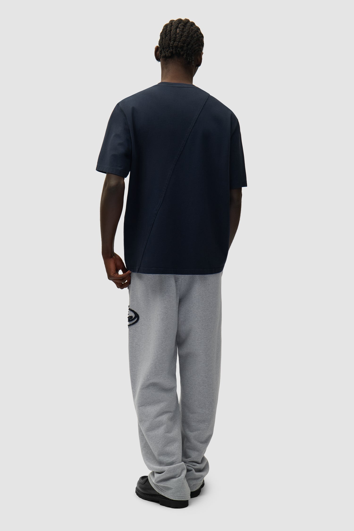 Pantalon de survêtement avec logo Circle Patch - Gris
