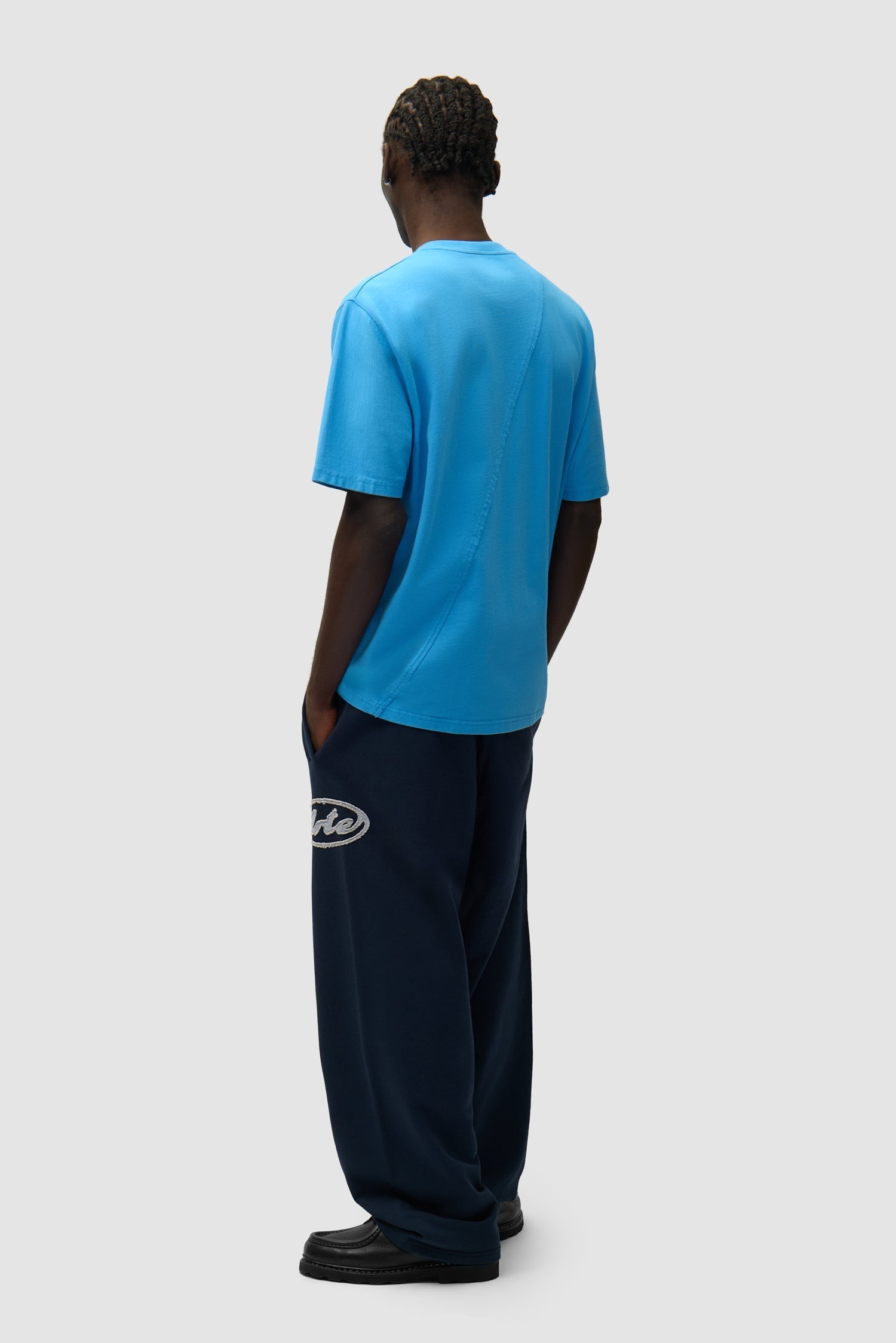 Pantalon de survêtement avec logo Circle Patch - Bleu marine