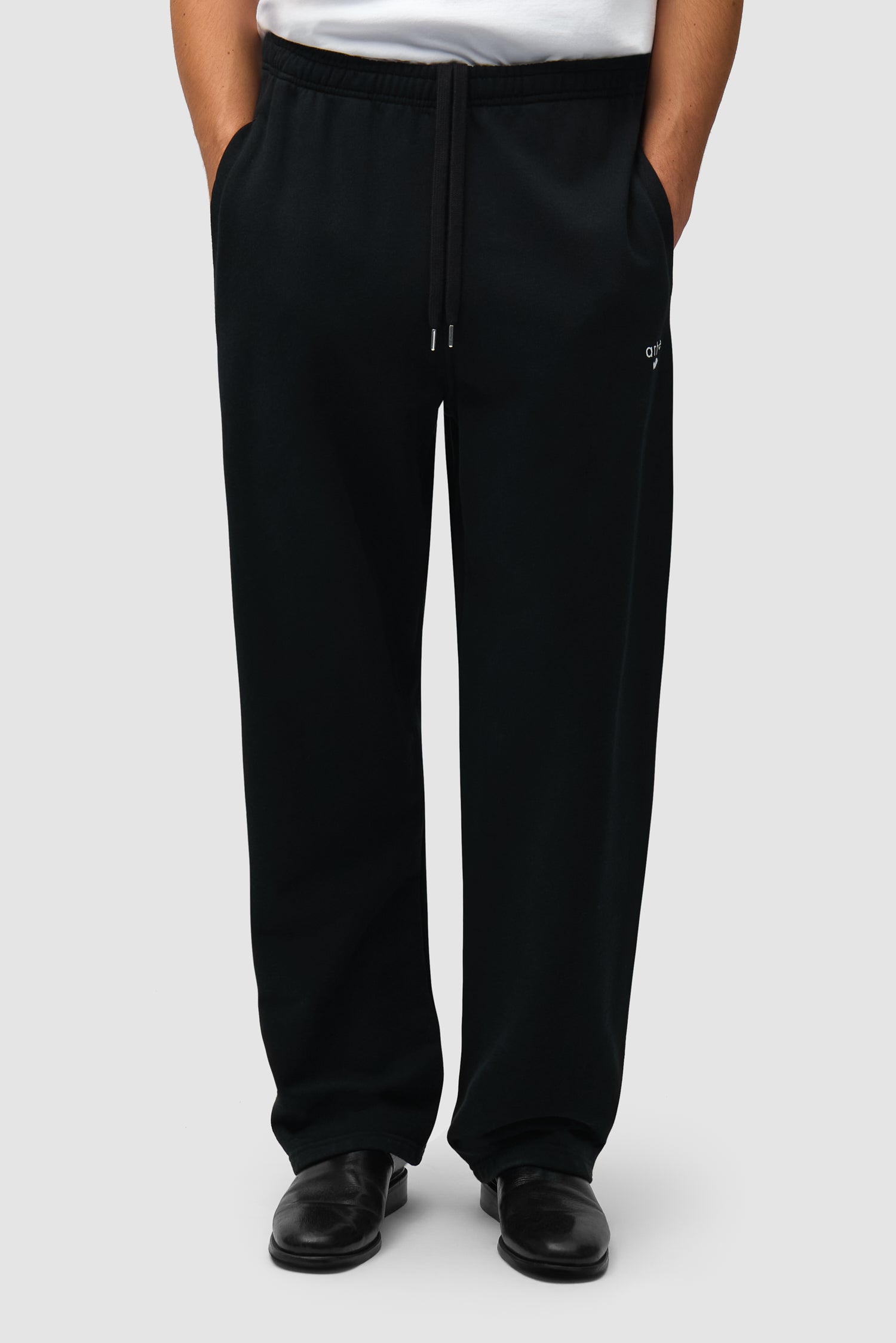 Pantalon de survêtement avec logo en forme de cœur - Noir