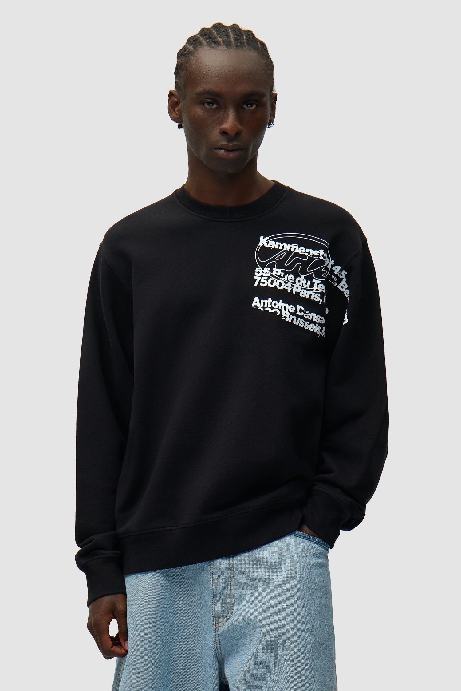 T-shirt à col rond - Noir