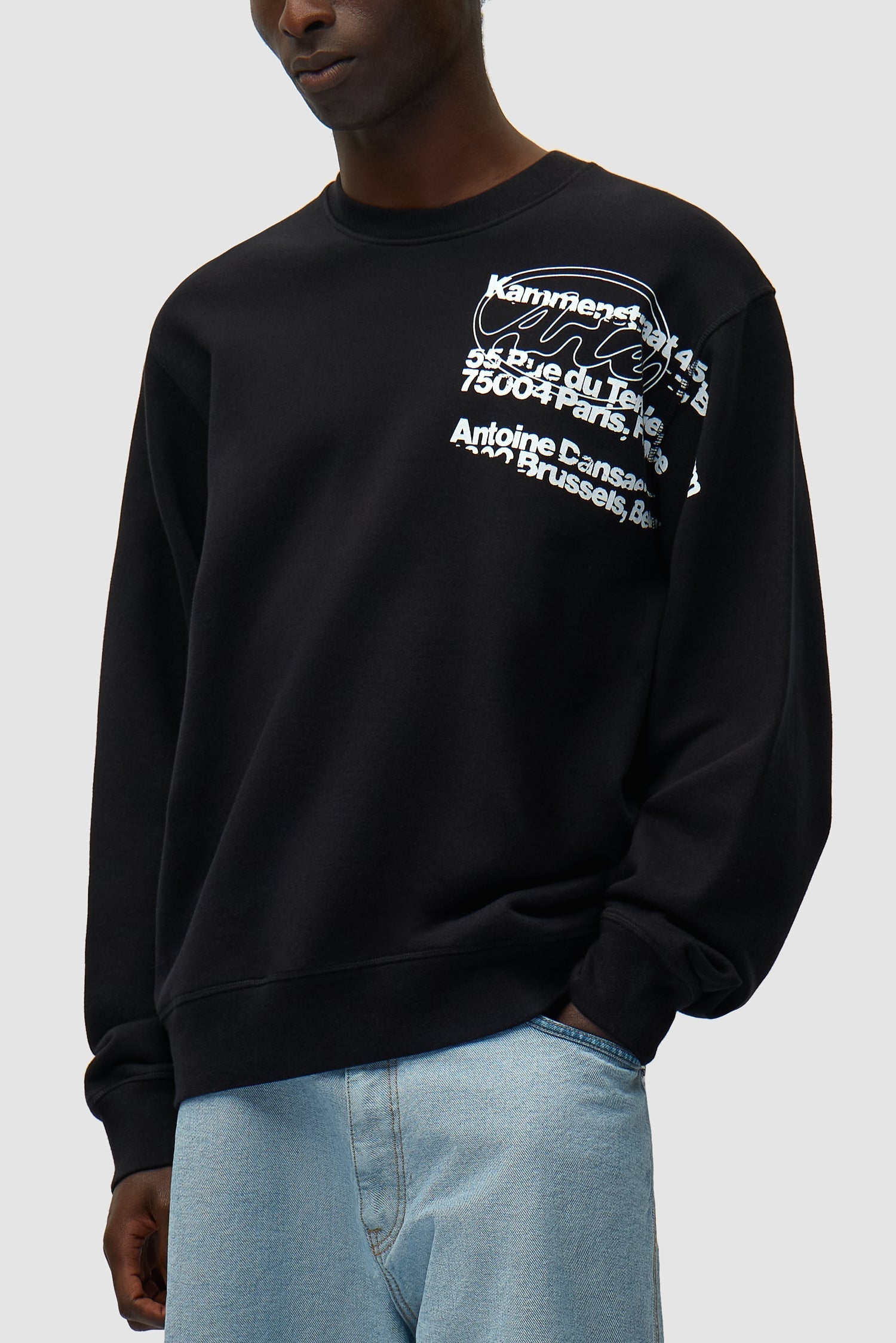 T-shirt à col rond - Noir