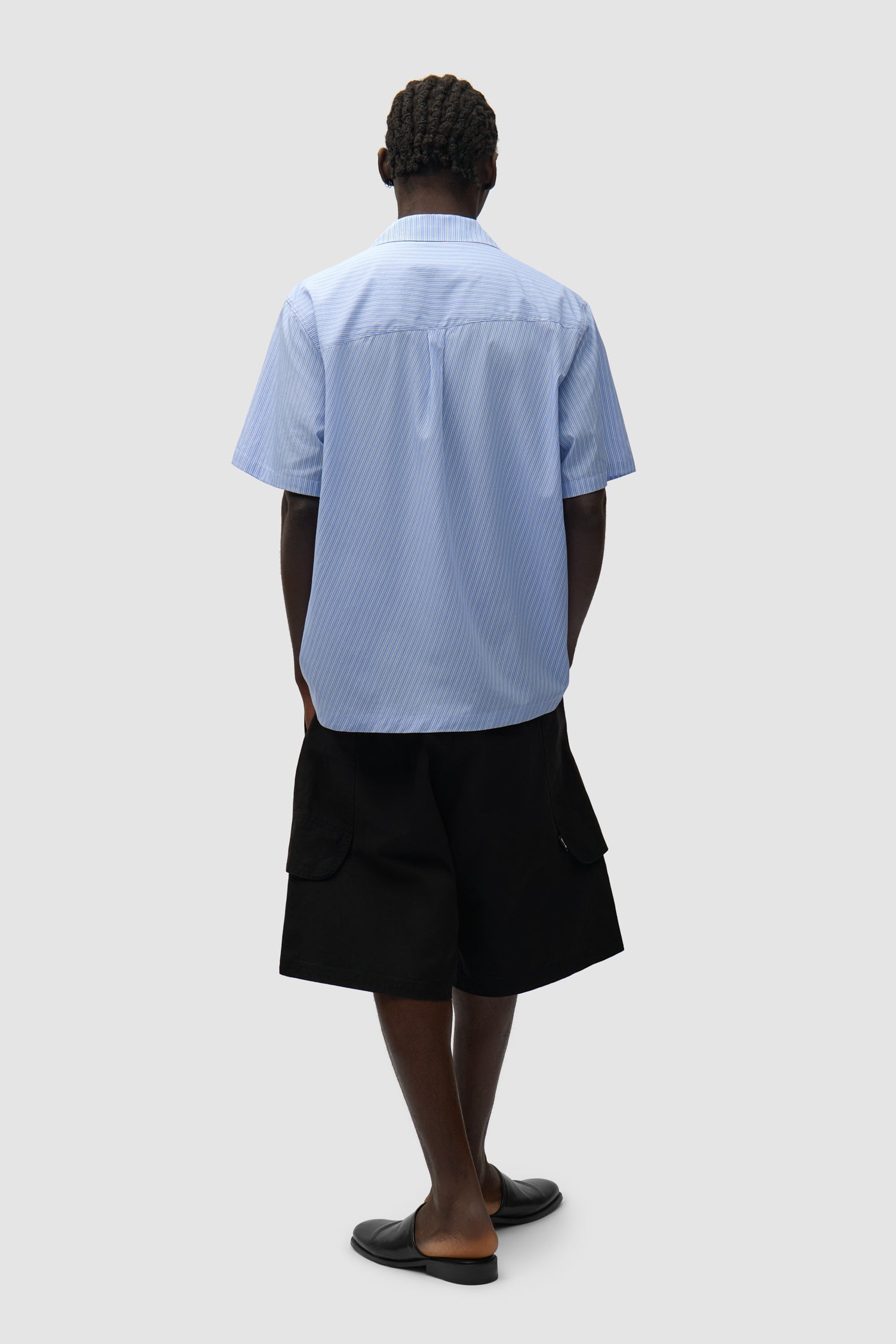 Chemise à poche plissée - Rayée