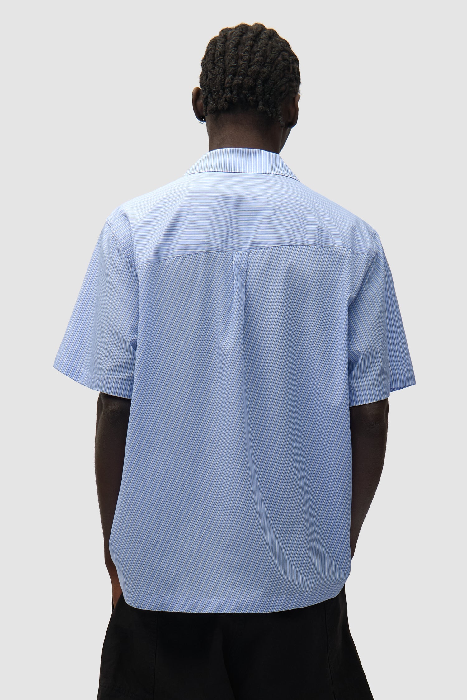Chemise à poche plissée - Rayée