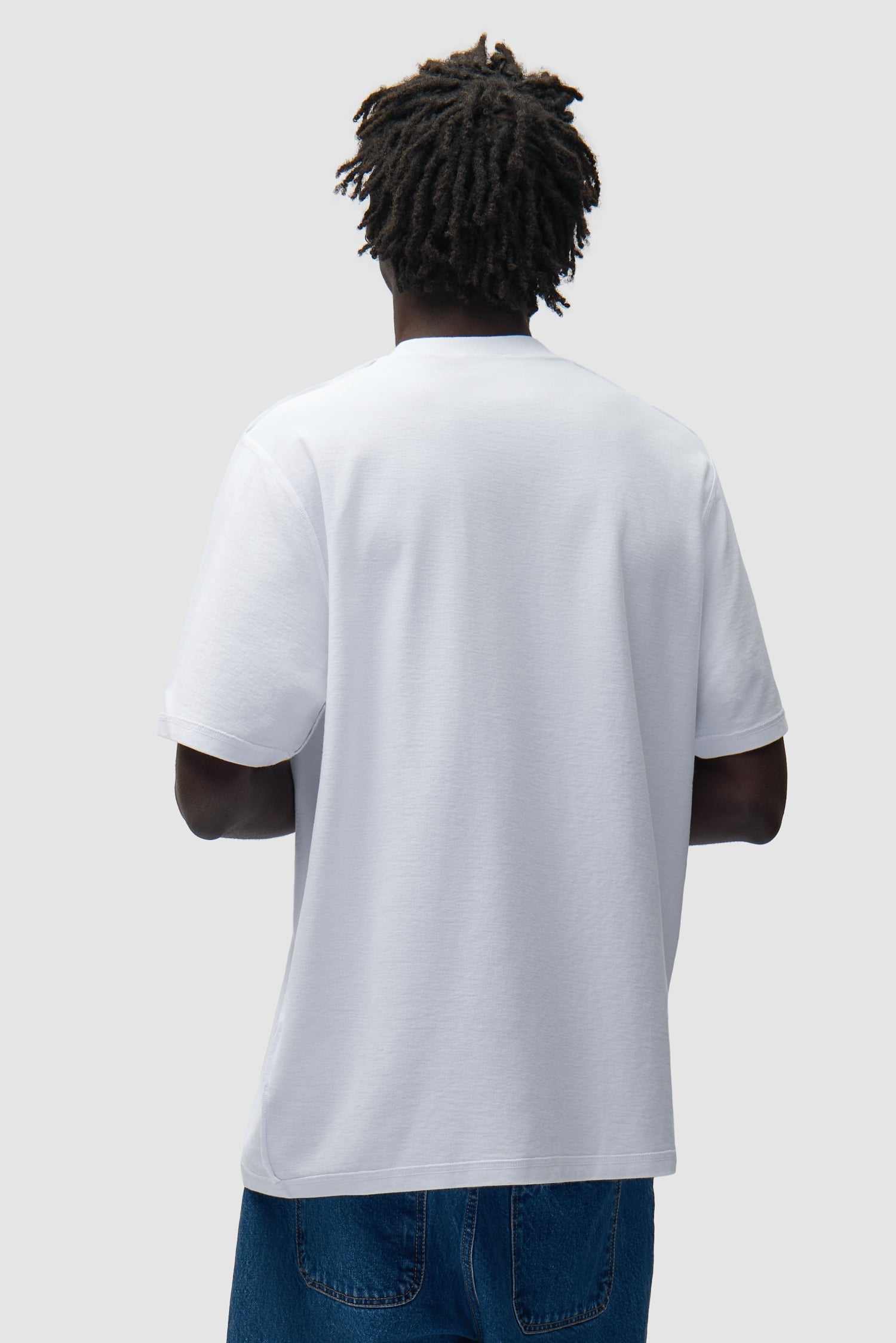 T-shirt à étiquette réversible - Blanc
