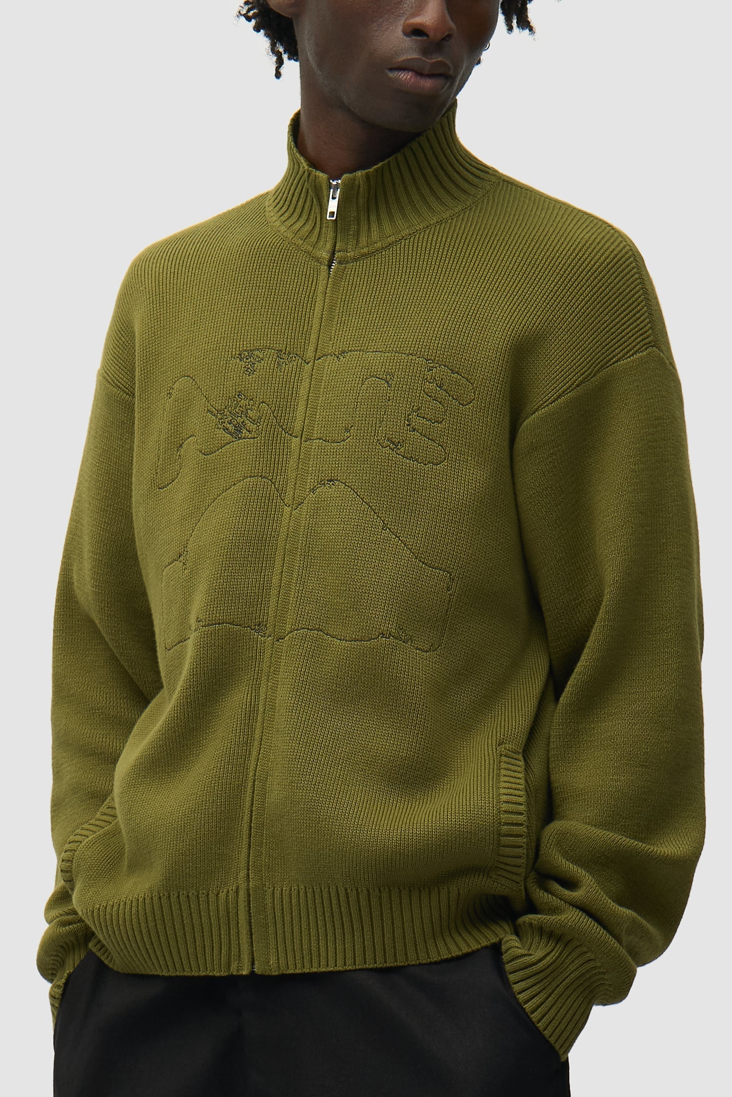 Cardigan à col Diels - Vert