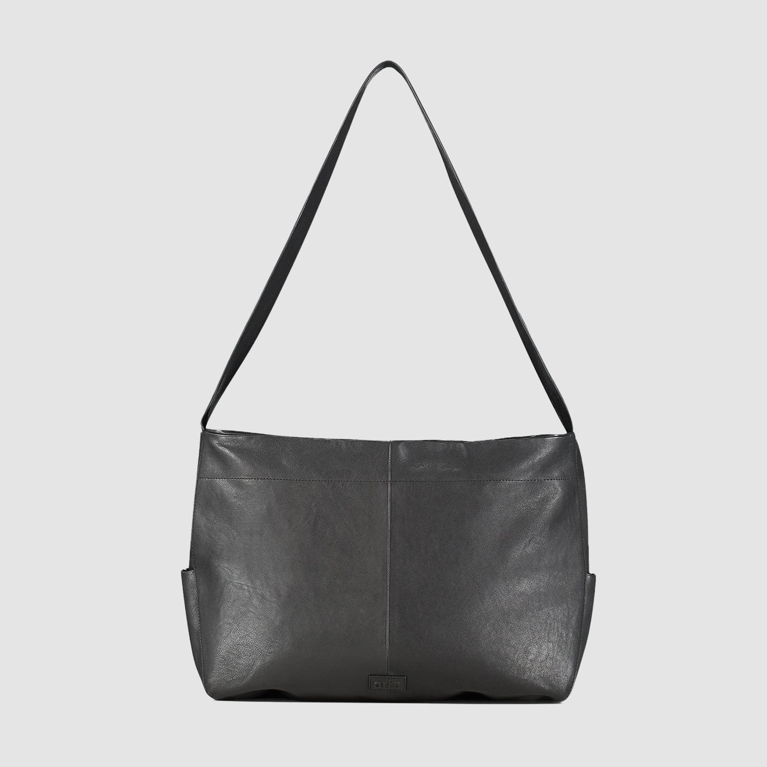 Sac en cuir oversize - Noir