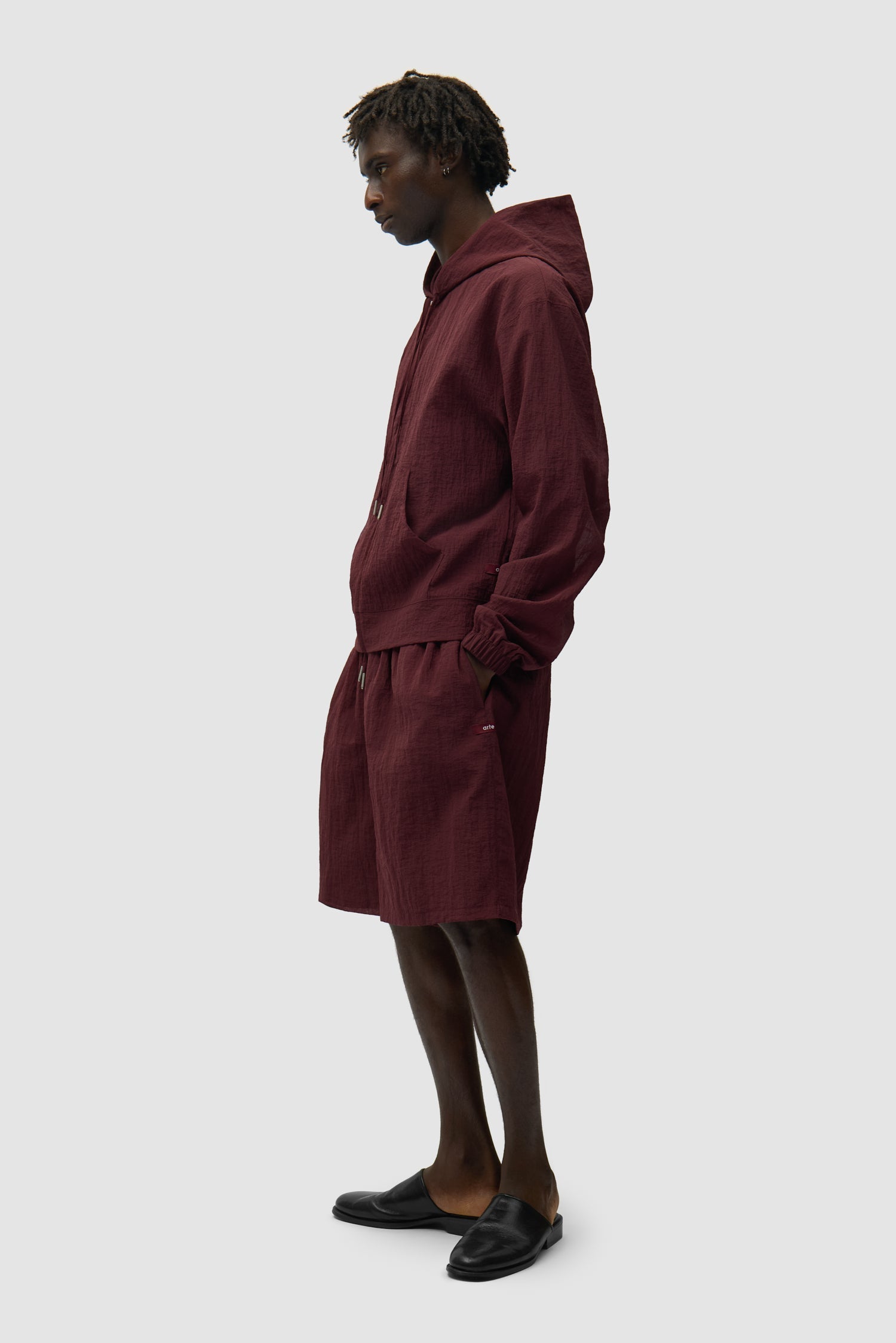Short en maille - Bordeaux