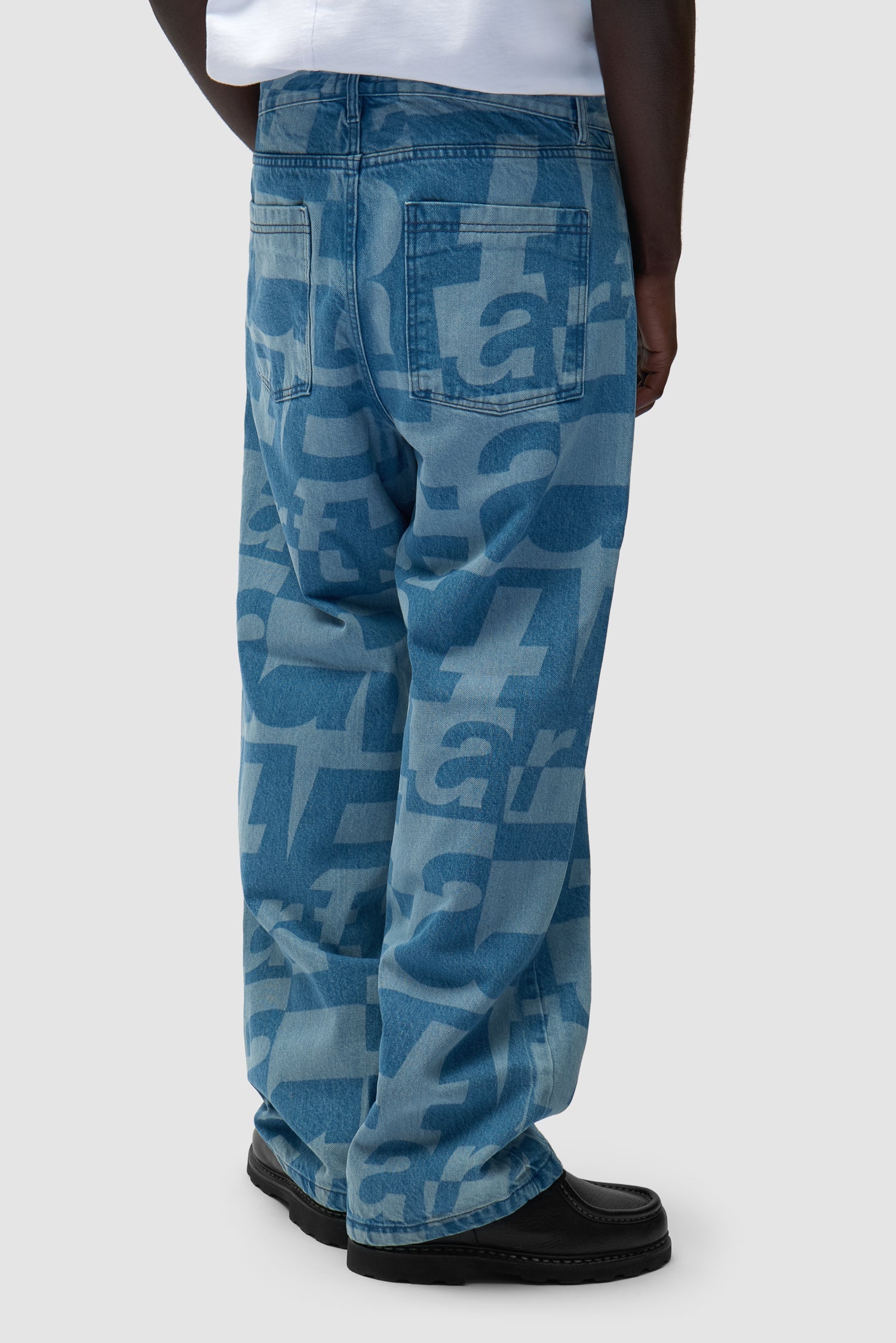 Pantalon en denim intégral - Denim brut