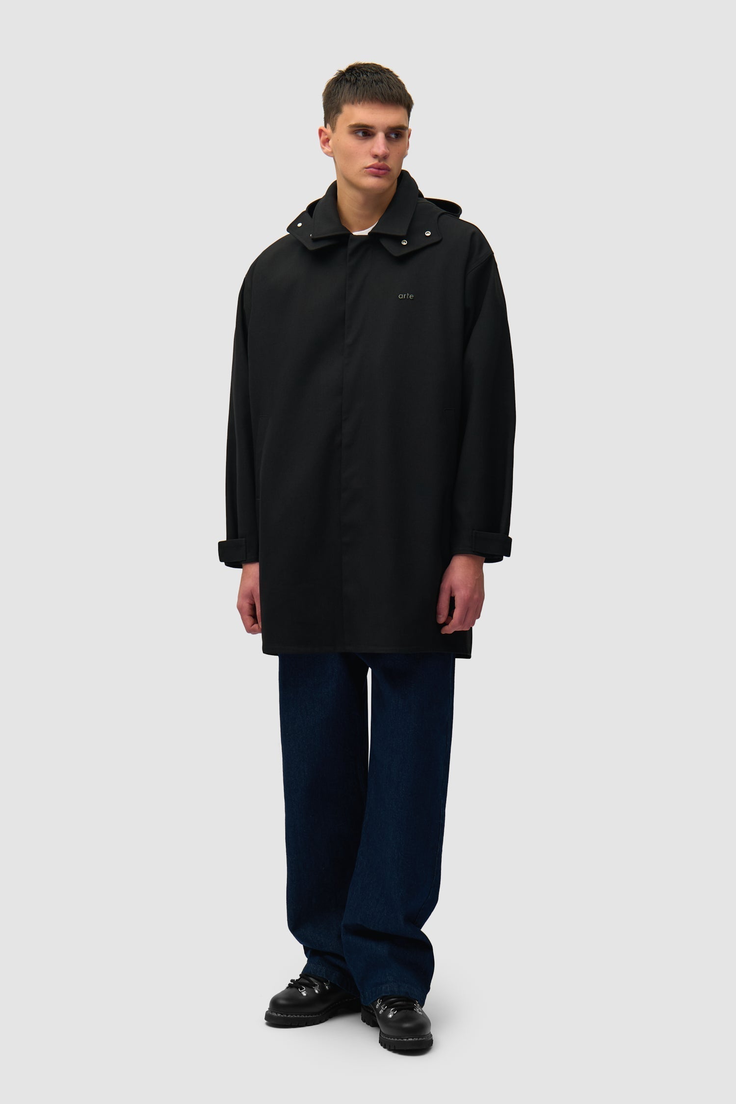 Manteau en lin - Noir