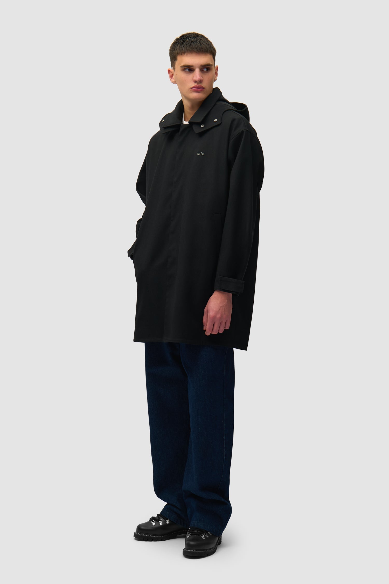 Manteau en lin - Noir