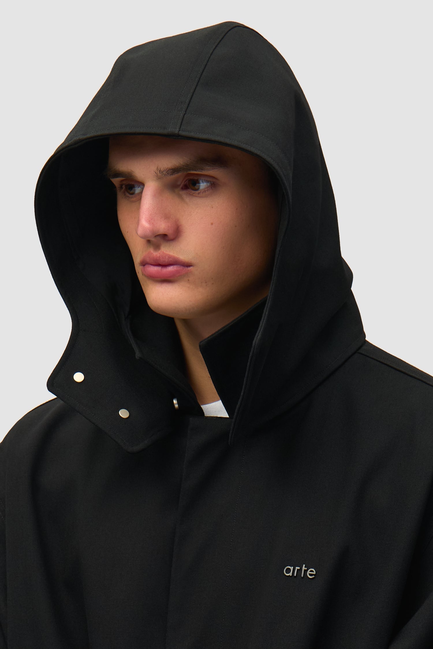 Manteau en lin - Noir