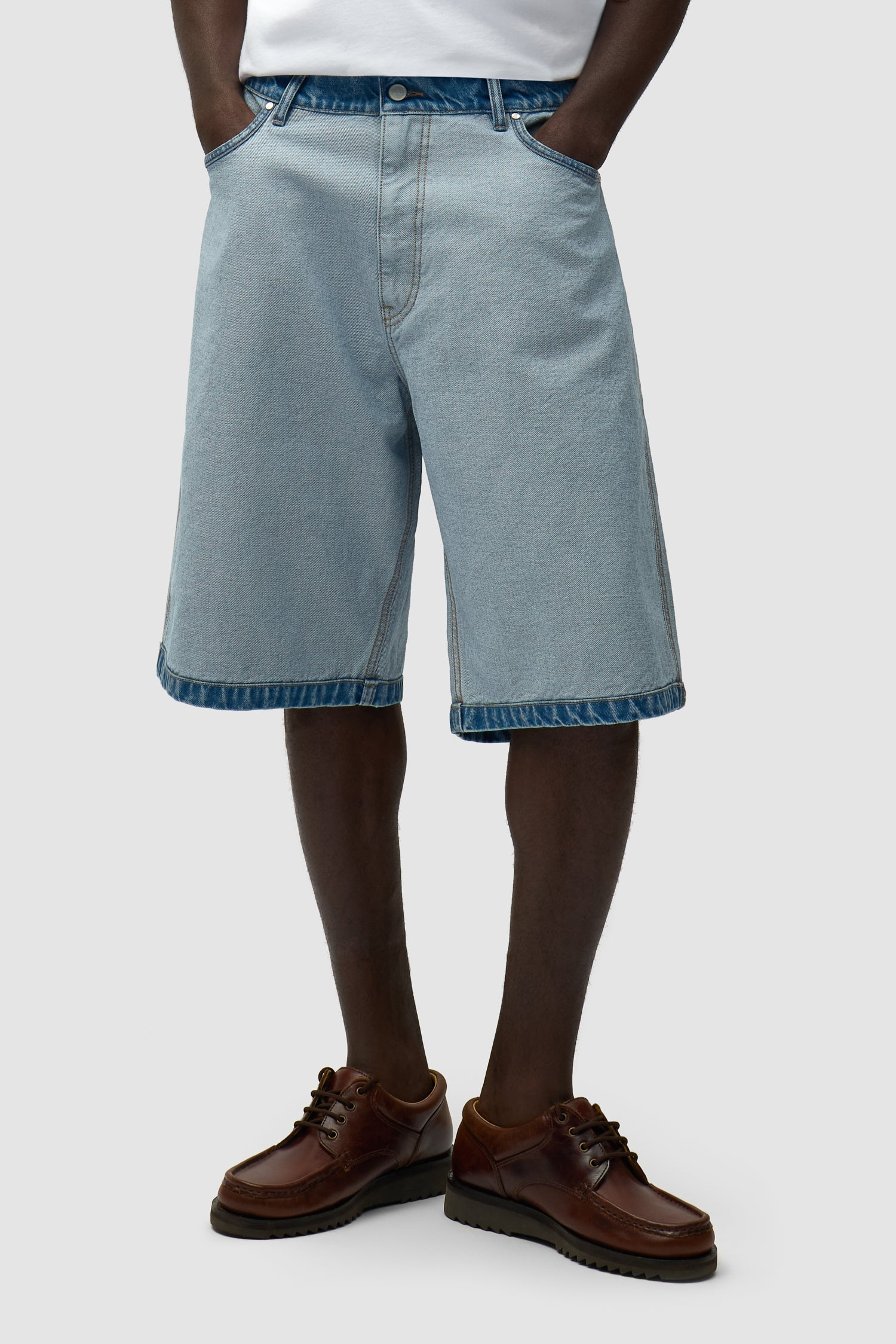 Short en jean Inside/Out - Denim Bleach
