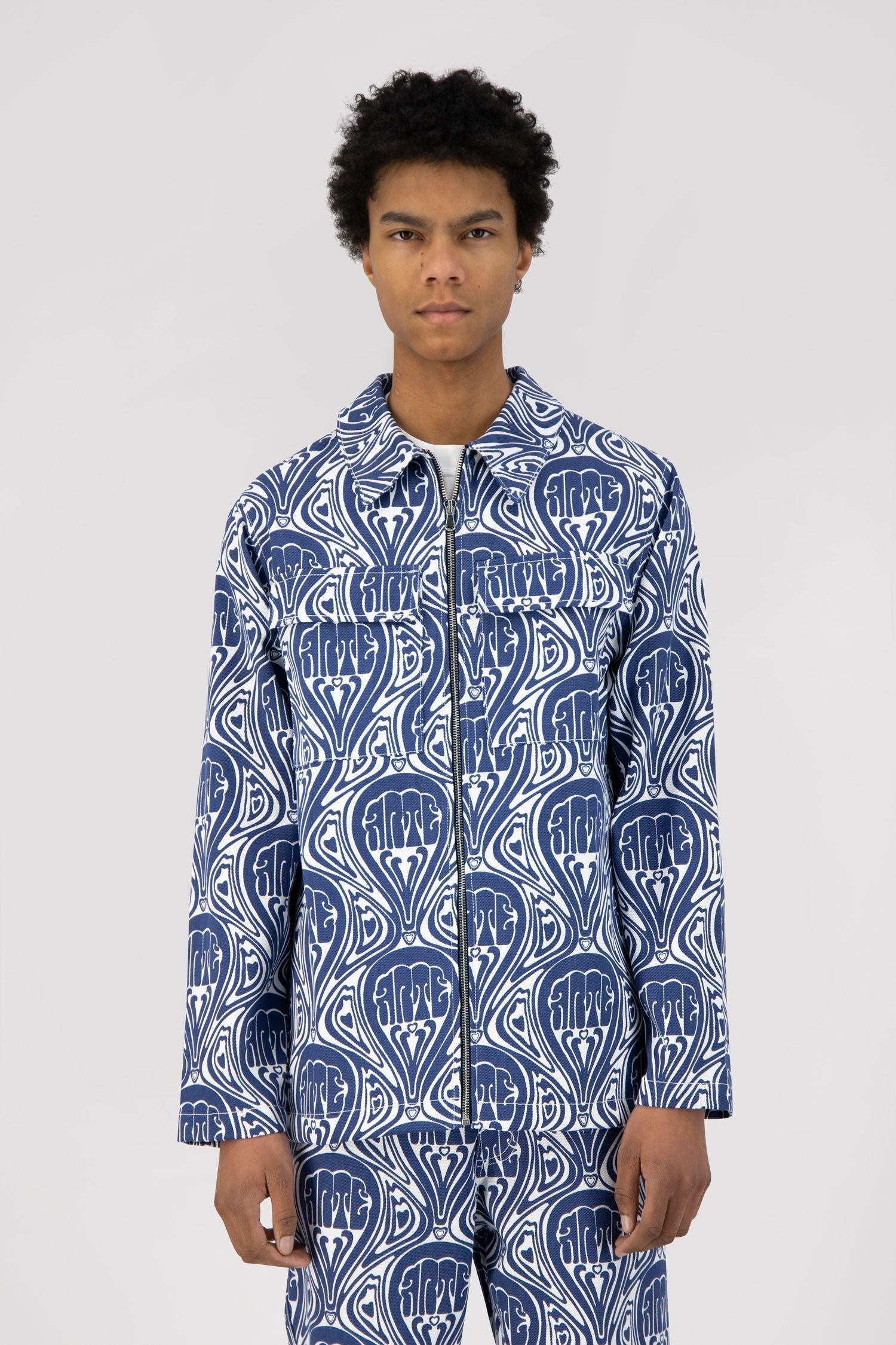 Veste Jean Novo - Bleu/Blanc