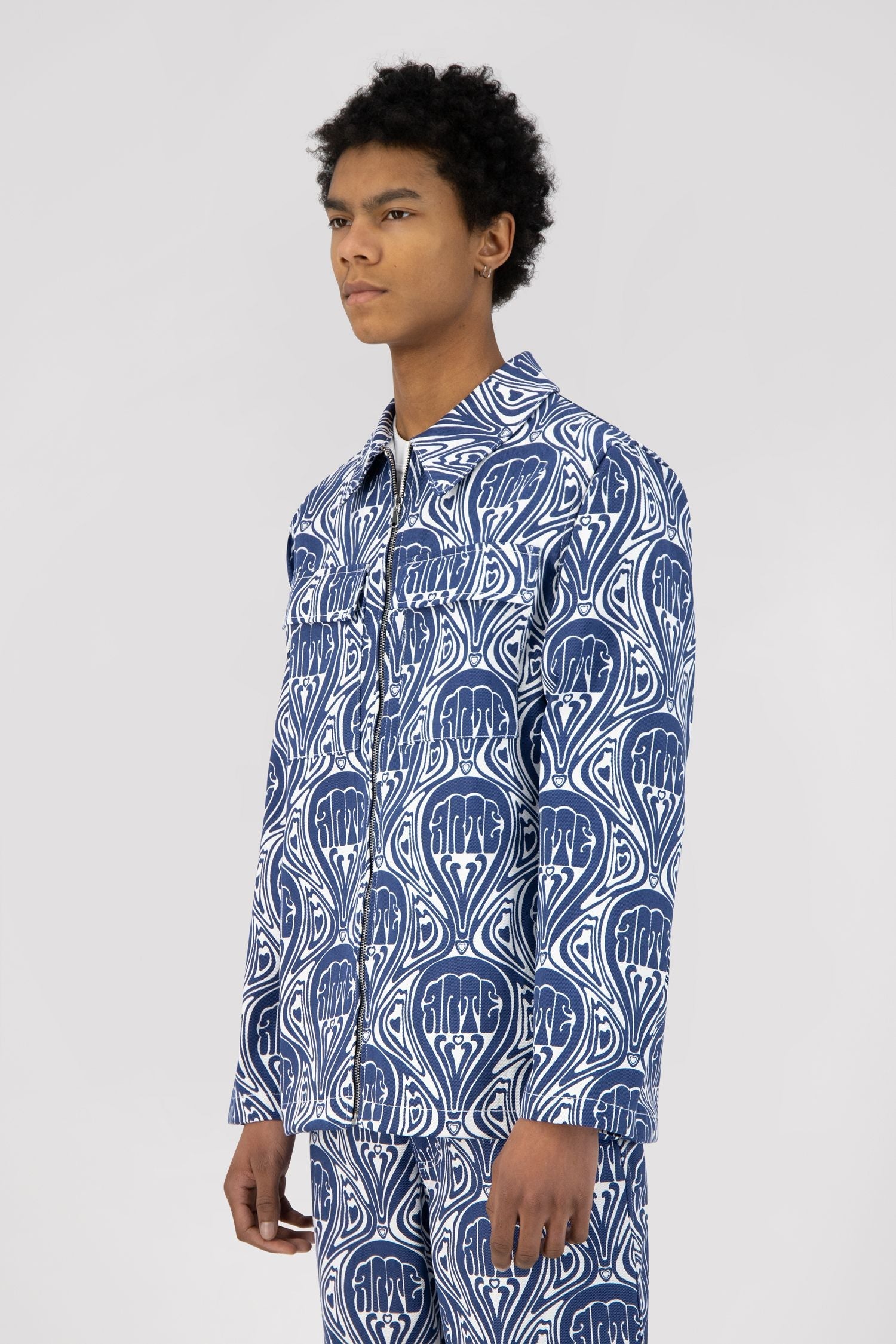 Veste Jean Novo - Bleu/Blanc
